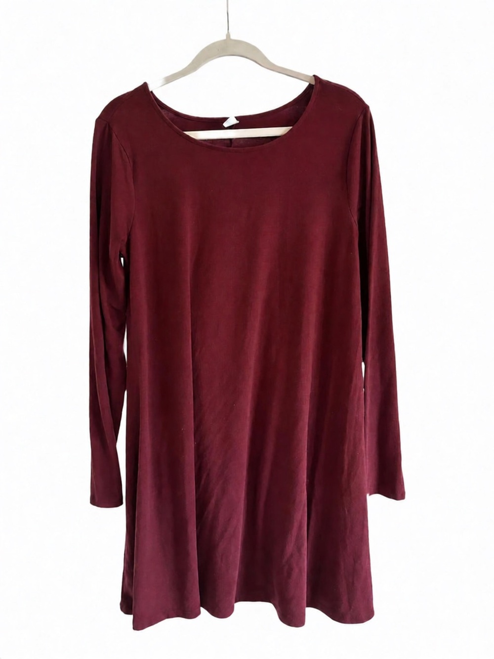 Old Navy Women's Long Sleeve Swing Dress - Burgundy